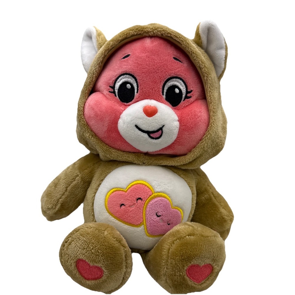 Care Bears Plush Stuffed Animal Pink Love A Lot Bear Squirrel‎ Costume